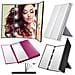 Specchio Per Trucco Tri-fold Con Led - Specchio Portatile Da Tavolo Black - Foto miniatura 6
