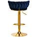 sgabello da bar QS-B313a velluto navy - Foto miniatura 4