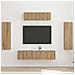 Mobile TV 5 pcs Rovere artigianale - Foto miniatura 2