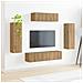 Mobile TV 5 pcs Rovere artigianale - Foto miniatura 4