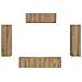 Mobile TV 5 pcs Rovere artigianale - Foto miniatura 8