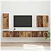 Set di Mobiletto da TV a Parete 6 pcs Legno vecchio - Foto miniatura 2