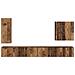 Set di Mobiletto da TV a Parete 6 pcs Legno vecchio - Foto miniatura 9