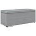 Pouf Grigio chiaro Tessuto e Legno Ingegnerizzato - Foto miniatura 1