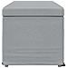 Pouf Grigio chiaro Tessuto e Legno Ingegnerizzato - Foto miniatura 5