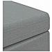 Pouf Grigio chiaro Tessuto e Legno Ingegnerizzato - Foto miniatura 6