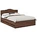 Struttura del letto con cassetto Rovere Marrone 150 x 200 cm - Foto miniatura 1
