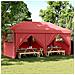 Tenda Party Borgogna 292 x 580 x 315 cm Tessuto Oxford - Foto miniatura 2