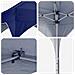 Tenda per feste a pop-up 194 x 194 x 245 cm Blu - Foto miniatura 9