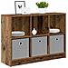 Credenza con cassetto Legno vecchio 88,5 x 27,5 x 63,5 cm - Foto miniatura 3