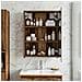 Mobiletto per specchio da bagno Legno vecchio 43 x 16 x 62.5 cm - Foto miniatura 2