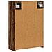 Mobiletto per specchio da bagno Legno vecchio 43 x 16 x 62.5 cm - Foto miniatura 8