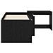 Struttura del Letto con Scrivania 2 pz Rovere Nero - Foto miniatura 4