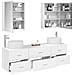 Set di mobili per il bagno 5 pcs Bianco - Foto miniatura 3