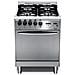 Cucina a Gas C66GVC 4 Fuochi a Gas Forno a Gas Classe A Colore Acciaio Inox Lucidato - Foto miniatura 3