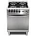 Cucina a Gas C66GVC 4 Fuochi a Gas Forno a Gas Classe A Colore Acciaio Inox Lucidato - Foto miniatura 4