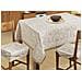 Copritavolo Salotto Cucina Jacquard Modello Mexico Made In Italy Rotondo 180 Blu - Foto miniatura 2