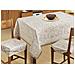 Copritavolo Salotto Cucina Jacquard Modello Mexico Made In Italy Rotondo 180 Blu - Foto miniatura 4