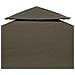 Copertura Superiore per Gazebo a 2 Strati 310 g /m² 3x3m Talpa - Foto miniatura 4