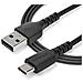 2m Durable Usb 2.0 To Usb C Cable Black Aramid Fiber - Foto miniatura 4