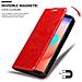 Custodia Compatibile Con Cubot J3 Pro In Rosso Mela - Coperchio Protettiva Con Chiusura Magnetica, Funzione Stand E Tasca Per Le Carte - Foto miniatura 2