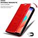 Custodia Compatibile Con Cubot J3 Pro In Rosso Mela - Coperchio Protettiva Con Chiusura Magnetica, Funzione Stand E Tasca Per Le Carte - Foto miniatura 7