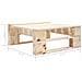 Pouf Da Giardino Con Pallet In Legno - Foto miniatura 2