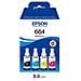 Ricariche D'inchiostro per Stampanti 664 EcoTank da 70 ml + 70 ml Colore Nero / Ciano / Magenta / Giallo - Foto miniatura 1