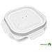 Coperchio Richiudibile Polpa Cellulosa Per Vaschetta Asporto 340ml Bianco - Cf. 125 Pz 3455 - Foto miniatura 1