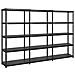 Scaffale A 5 Ripiani Nero 274,5x45,7x185 Cm In Plastica - Foto miniatura 1
