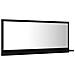 Specchio Da Bagno Nero 90x10,5x37 Cm In Truciolato - Foto miniatura 5