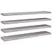 Scaffali A Parete 4 Pz Grigio Cemento 120x23,5x3,8 Cm In Mdf - Foto miniatura 2