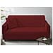 Copridivano Antimacchia Elasticizzato Penisola Componibile Tinta Unita Modello Perfetto 4 Posti Bordeaux - Foto miniatura 5