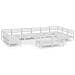 Set Divani Da Giardino 12 Pz Bianco In Legno Massello Di Pino - Foto miniatura 2