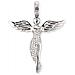 Engel Pendente Per Le Donne Zirconia Bianco Argento 925-sterling Dimensione 52 Mm (2,05"") (1)  - Foto miniatura 1