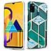 Custodia Compatibile Con Huawei P20 Lite In Marmo Oro Bianco Verde Scuro No. 6 - Coperchio Protettivo In Silicone Tpu Con Motivo A Mosaico - Foto miniatura 1