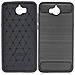 Custodia B-case Tpu Silicone Cover Case Per Huawei Y5 (2017) - Y6 (2017) Carbon Metal Black - Foto miniatura 1