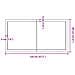 Piano Bagno Marrone Scuro 120x60x (2-6) cm Legno Trattato - Foto miniatura 3