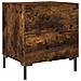 Comodino Rovere Fumo 40x35x47,5 Cm In Legno Multistrato - Foto miniatura 2
