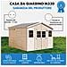 Casa Da Giardino In Legno Naturale H246x418x420 Cm / 16 M²- Timbela M330 - Foto miniatura 7