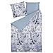 Set Copripiumino In Cotone Satinato 135 X 200 Cm Bianco E Blu Ballard - Foto miniatura 4
