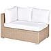 Salotto Da Giardino Rattan Sabbia 8 Posti Xxl - Foto miniatura 4