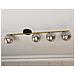 Lampada A Soffitto Monza - Nero, Oro, Grigio - Acciaio Verniciato A Polvere, Vetro - 100x20x14 Cm - Foto miniatura 7