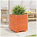 Fioriera Giardino Marrone Cera 40x40x49,5cm Legno Massello Pino - Foto miniatura 3