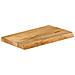 Piano Tavolo Bordi Vivi 60x20x3,8 Cm In Legno Massello Di Mango - Foto miniatura 2