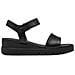 Black Casual Open Sandals Sandali Pelle Scarpe Donna Nero Eu 37, 1-28203-42 001 - Foto miniatura 2