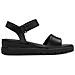 Black Casual Open Sandals Sandali Pelle Scarpe Donna Nero Eu 37, 1-28203-42 001 - Foto miniatura 3