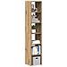 Librerie 2 Pz Impilabili Rovere 30x30x80 Cm Legno Multistrato - Foto miniatura 1