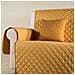 Copridivano Modern Modern Salvadivano In Microfibra Colore Dorato Misura 3 Posti - Foto miniatura 2