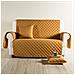 Copridivano Modern Modern Salvadivano In Microfibra Colore Dorato Misura 3 Posti - Foto miniatura 3